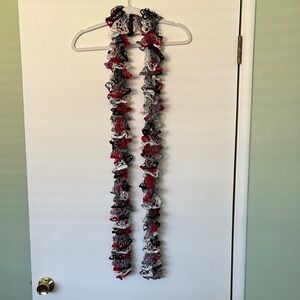 Vibrant Ruffled Knit Scarf